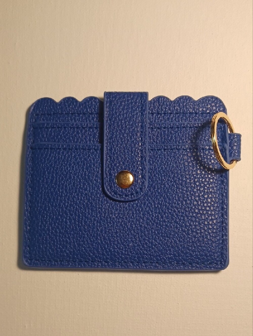 Blue Card Holder Keyring Case - Picture 2 of 2